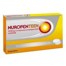 Nurofenteen 200mg Orodispersibili 12 Compresse Limone Analgesico