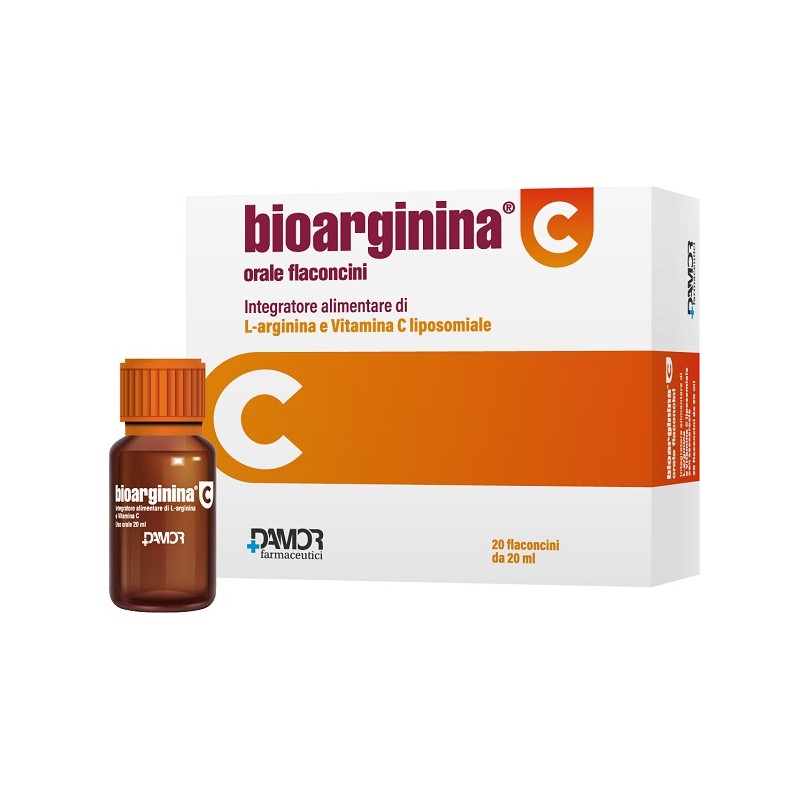 Bioarginina C Orale integratore di L-arginina e Vitamina C liposomiale 20 Flaconcini