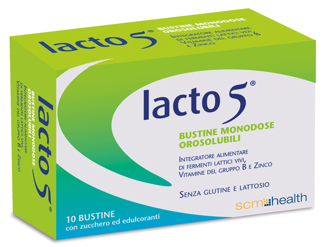 LACTO 5 10 BUSTINE OROSOLUBILI S/GLUT