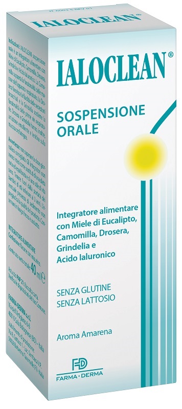 Ialoclean Sospensione orale integratore con miele, camomilla, drosera, grindelia e acido ialuronico 200ml