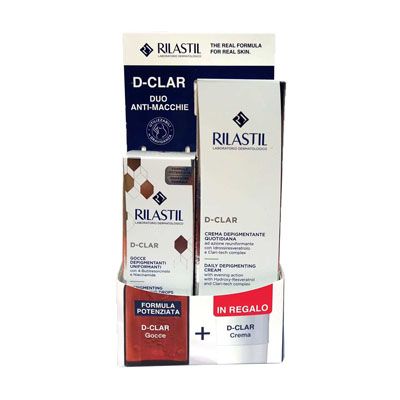 Rilastil D-Clar Duo anti macchie - Protocollo depigmentante per le macchie cutanee gocce + crema omaggio