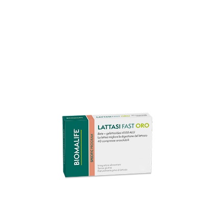 Farmacia Candelori Biomalife Lattasi Fast Oro per la digestione del lattosio 40 compresse orosolubili