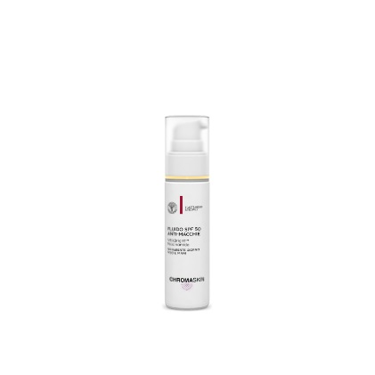 Farmacia Candelori FLUIDO SPF 50 ANTI-MACCHIE CHROMASKIN Vitisbright™ Niacinamide schiarente giorno viso e mani