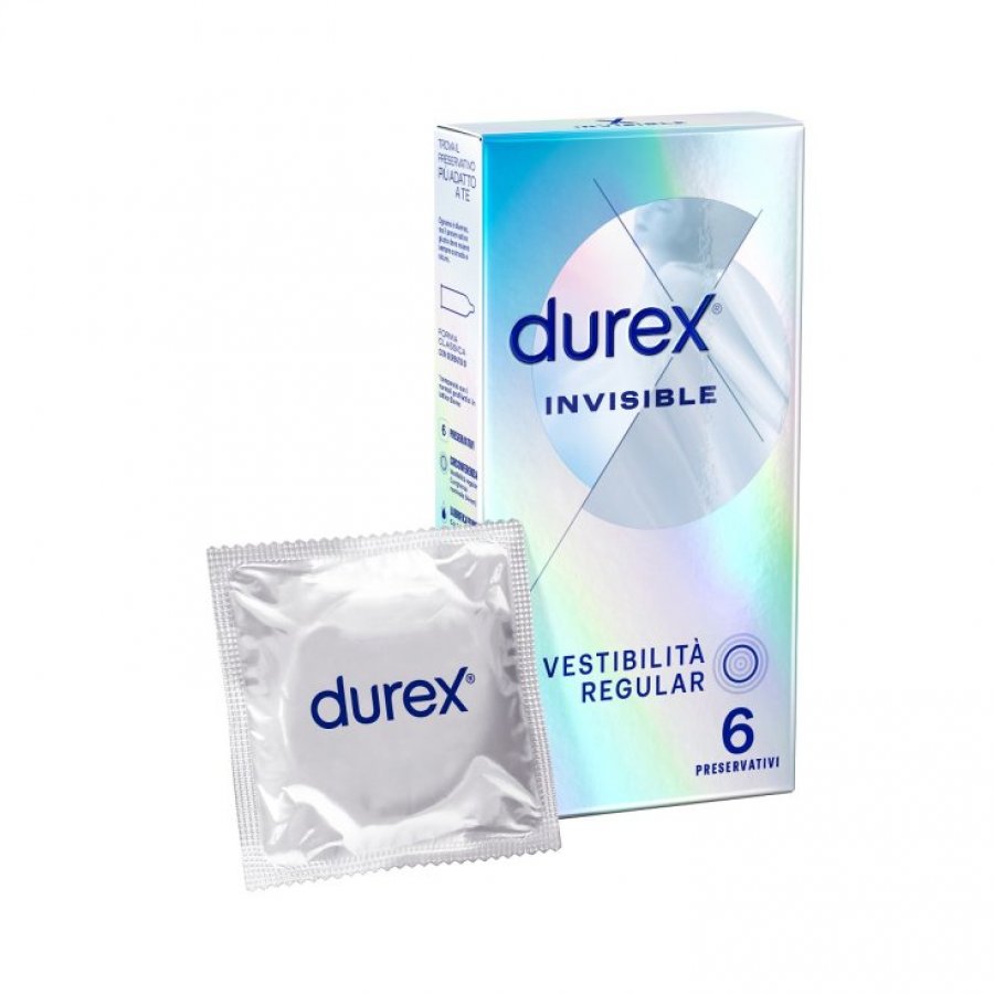 Durex Invisibile 6 preservativi ultra sottili e ultra sensibili