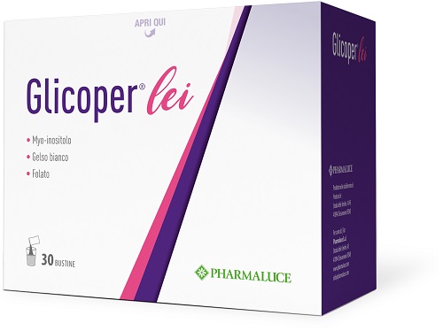 Pharmaluce Glicoper LEI 30 bustine integratore con gelso bianco, myo-inositolo