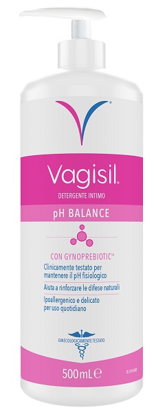 Vagisil PH Balance con gynoprebiotic detergente intimo 500ml