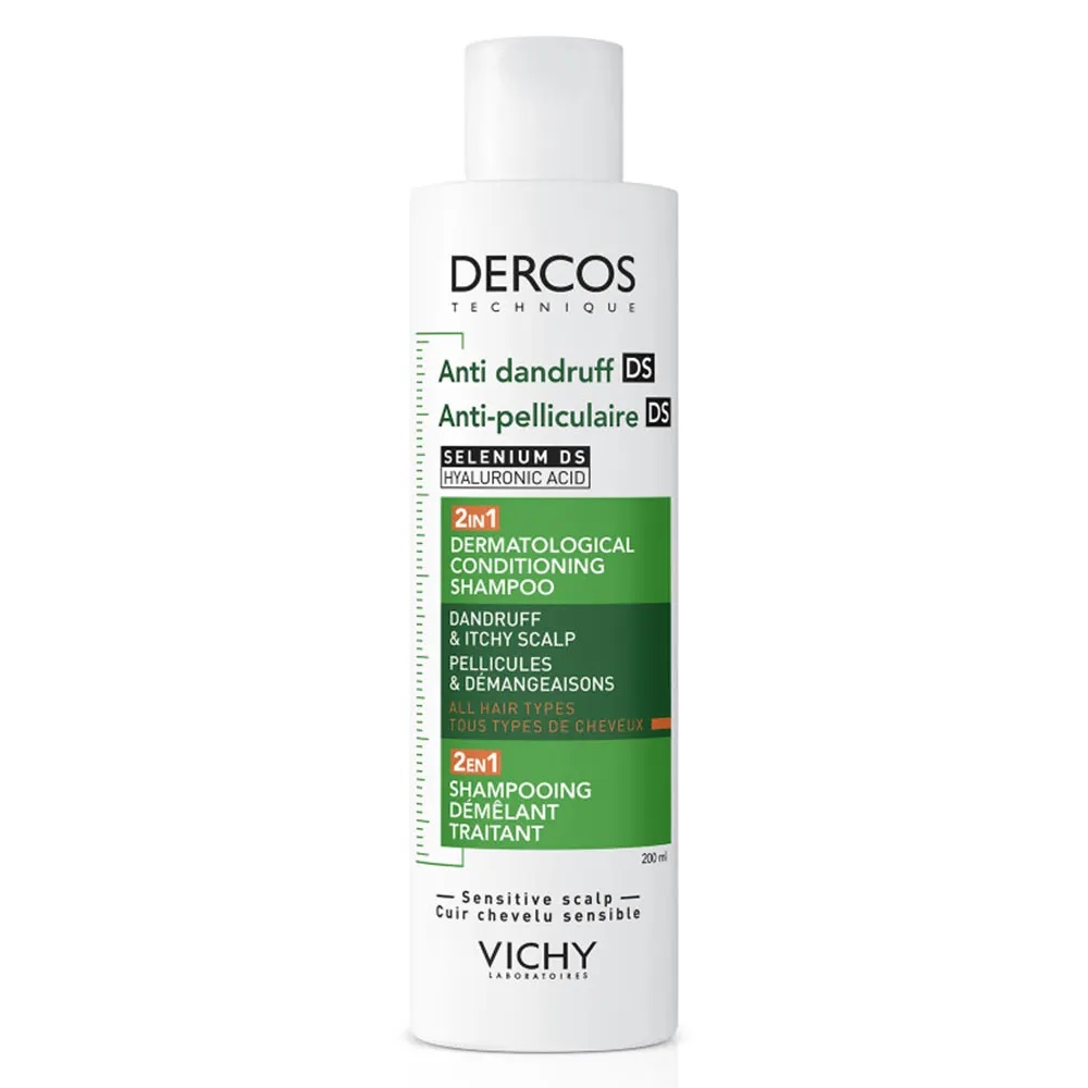 Dercos Anti-forfora DS shampoo e balsamo trattante 2in1 tutti i tipi di capelli 200ml