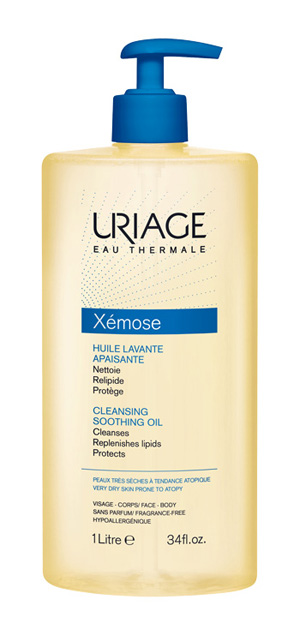 Uriage Eau Thermale Xemose olio lavante lenitivo , pelle molto secca e atopica 1 litro