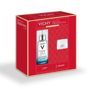 Vichy Cofanetto Mineral 89 Minéral 89 Booster Siero 50ml + Minéral 89 Crema 15ml