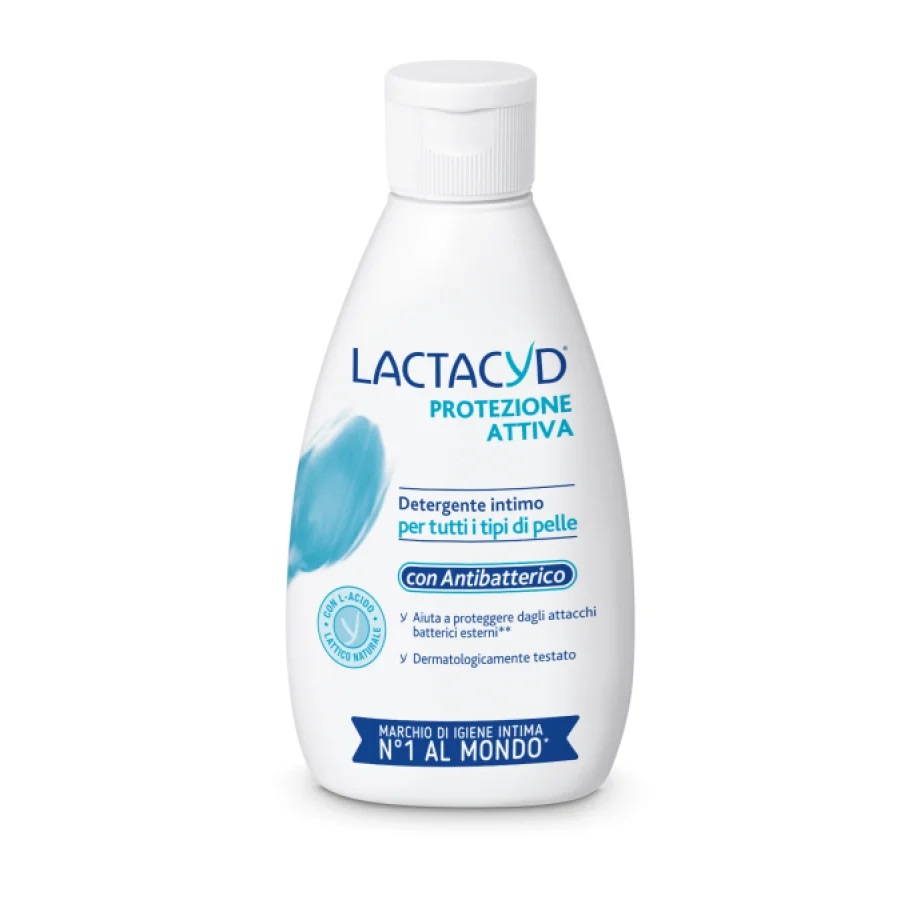 Lactacyd Protezione Attiva con Antibatterico Detergente Intimo, 300ml